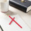 Red Paint Pen Durable Slanted Fine Tip 1pc 3