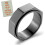 Silver Hexagon Spinner Ring for Men 8mm 1