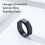Silver Hexagon Spinner Ring for Men 8mm 2