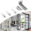 Bi-Fold Door Hardware Set with Top/Bottom Pivots Brackets 2