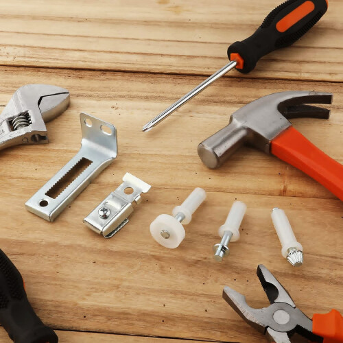 Bi-Fold Door Hardware Set with Top/Bottom Pivots Brackets 2
