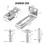 Bi-Fold Door Hardware Set with Top/Bottom Pivots Brackets 6
