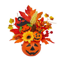 Pumpkin Decoration Fall Harvest Ornament 1 pc
