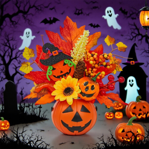Pumpkin Decoration Fall Harvest Ornament 1 pc 2