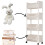 Rolling Storage Cart with Wheels 4-Tier 2