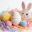 Easter Egg Shrink Wrappers with Handmade Stickers 4 pcs 6