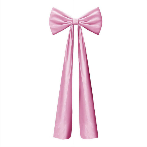 Christmas Satin Bow Red Velvet 5.9 Ft