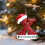 Christmas Letter Ornament Personalized Initial White 6