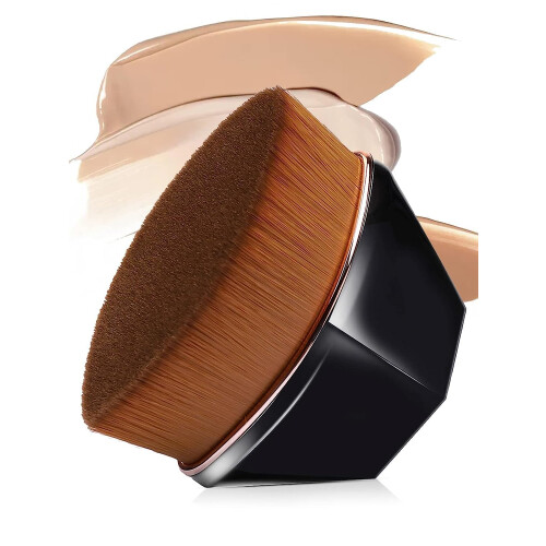 Rorsya Foundation Makeup Pinsel Flacher Kabuki Hexagon für Flüssig-, Creme- oder Puder-Foundation