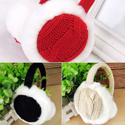 Women's Winter Knit Earmuffs 1 Pair 1