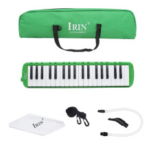 Melodica with 37 Piano Keys and Carrying Bag Green