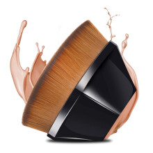 Pennello Fondotinta Flat Top Con Custodia | Setole Ultra-Morbide | Miscelazione Senza Striature