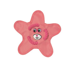 Star-Shaped Dog Chew Toy with Squeaker Crinkle Rope Small