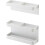 Magnetic Wall-Mounted Umbrella Stand White Adjustable Height 1