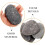 HOMEMAXS Painted Stone Crafts Grey 6 Pcs 6