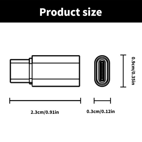 Lighting to USB-C Adapter Aluminum 5 pcs for iPhone 15/16 2
