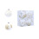 Velvet Christmas Balls White 2.36 Inch 4-Pack 1