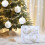 Velvet Christmas Balls White 2.36 Inch 4-Pack 2