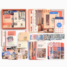 Vintage Scrapbook Kit Aesthetic Junk Journal Supplies 1 Set