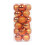 Christmas Ball Set Orange Shatterproof 24 Pieces 2