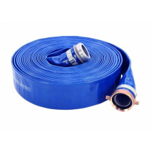 PVC Discharge Hose Assembly Blue 2 inch ID 50 ft