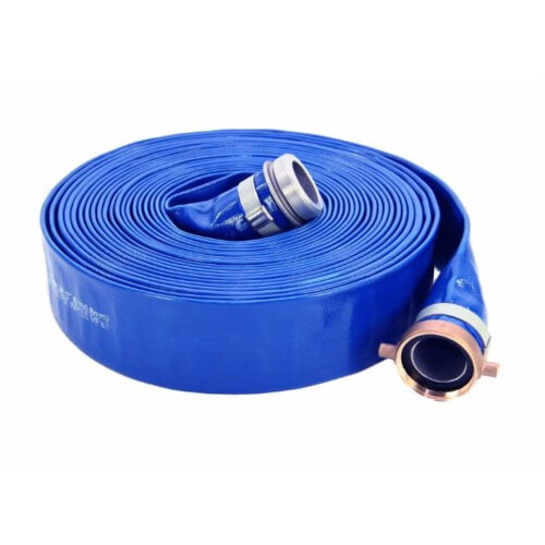PVC Discharge Hose Assembly Blue 2 inch ID 50 ft