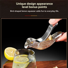 Elegant Stainless Steel Lemon Juicer, Portable Bird-Shaped Manual Juicer, Suitable for Citrus and Pomegranate