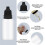 50Pcs Small Empty Squeeze Dropper Bottles Plastic Thin Tip Dropper Bottles 15ML Portable Squeezable Liquid Dropper Black 2