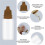 50Pcs Small Empty Squeeze Dropper Bottles Plastic Thin Tip Dropper Bottles 15ML Portable Squeezable Liquid Dropper Brown 3