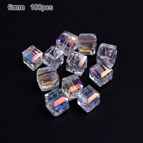 Crystal Beads AB Color 4mm 6mm 100 pcs 1