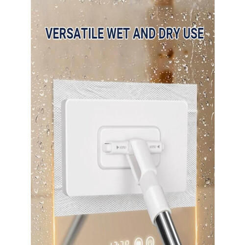 Disposable Dust Mop with 4 Reusable Cloths Flat Mop 1