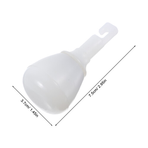 Walking Cane Tips Hook Style Plastic White 1 Piece 1