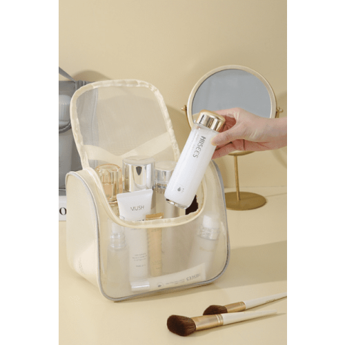 Mesh Makeup Bag Elegant Portable Organizer Large Capacity 2