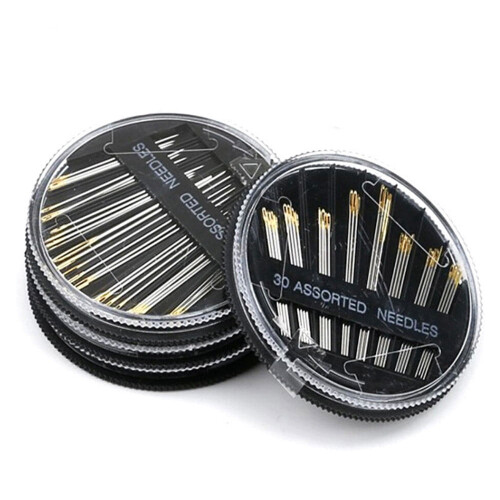 Hand Sewing Needles Set 30 Pcs 6 Sizes Large Eye 1