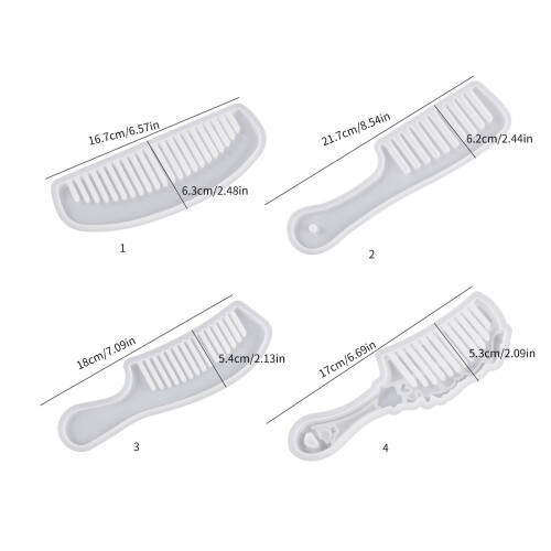 Silicone Comb Mold for Epoxy Resin Casting, Jewelry Making 2