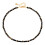 Black Onyx Beaded Necklace for Men Adjustable Choker 1