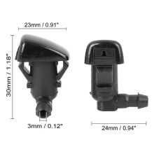Windshield Wiper Washer Nozzle with Gasket for Cadillac CTS