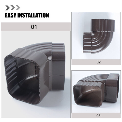 HOMEMAXS Gutter Adapter Downspout Elbow 1-Pack 2