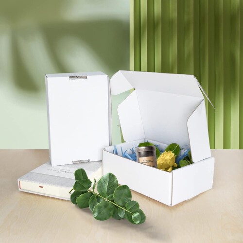 White Corrugated Cardboard Boxes 150x100x50mm (10 pcs) 2
