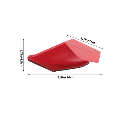 Motorcycle Wing Fairing ABS Red 1 Pair 1