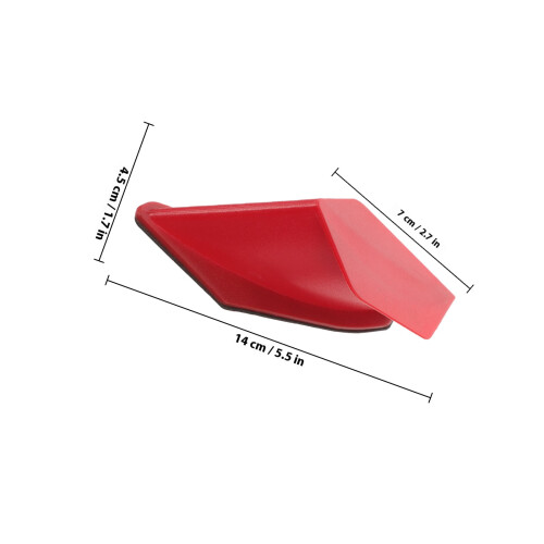 Motorcycle Wing Fairing ABS Red 1 Pair 2
