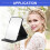 Women Foldable Makeup Mirror Travel Black 1 Pc 2