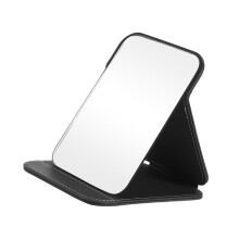 Women Foldable Makeup Mirror Travel Black 1 Pc