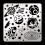 Planet Pattern Metal Stencil Stainless Steel 6.14 Inch 1