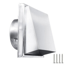 Stainless Steel Square Duct Vent Cover with Screws and