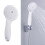 White Handheld Shower Head ABS Pressurized 1-Pack 6