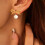 Bow Pearl Drop Earrings for Women 1 Pair 2