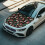 Polyester Car Hood Cover Stretchable Waterproof Sugar Skull 3