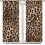 Leopard Print Curtains Brown Animal Texture 52x63 Inch 2 2