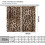 Leopard Print Curtains Brown Animal Texture 52x63 Inch 2 3